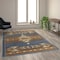 Flash Furniture Blue 6 x 9 Southwestern Style Patterned Area Rug OKR-RG1113-69-BL-GG - alternate 1